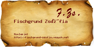 Fischgrund Zsófia névjegykártya